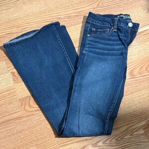 American Eagle Outfitters Women's Dark Blue Boot Cut Jeans